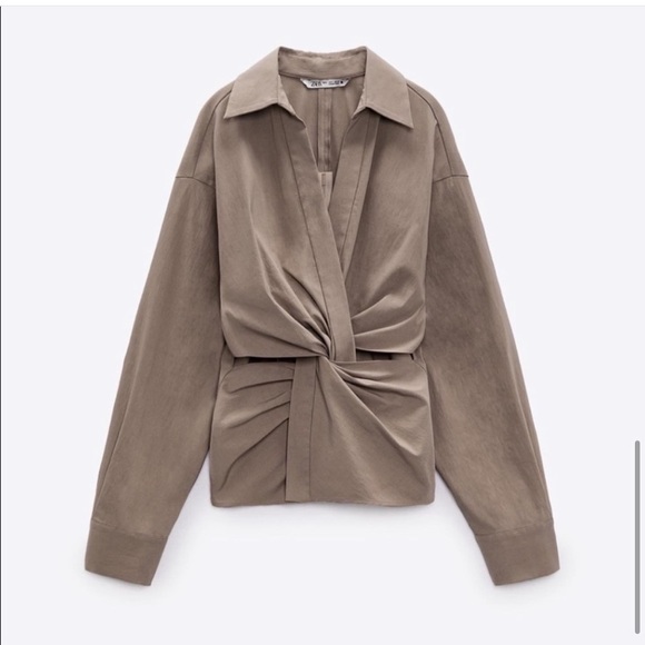 Zara Cut Out Shirt - Picture 5 of 12